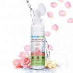 Mamaearth Micellar Water Foaming Makeup Remover with Rose Water & Glycolic Acid for Makeup Cleansing – 150 ML