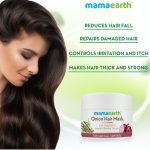 Mamaearth Onion Hair Mask, For Hair Fall Control, With Onion Oil and Organic Bamboo Vinegar - 200 ML - Image 6