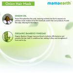 Mamaearth Onion Hair Mask, For Hair Fall Control, With Onion Oil and Organic Bamboo Vinegar - 200 ML - Image 7