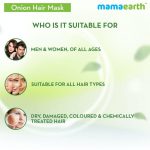 Mamaearth Onion Hair Mask, For Hair Fall Control, With Onion Oil and Organic Bamboo Vinegar - 200 ML - Image 8