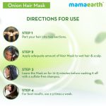 Mamaearth Onion Hair Mask, For Hair Fall Control, With Onion Oil and Organic Bamboo Vinegar - 200 ML - Image 9