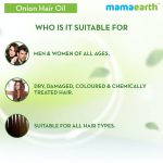 Mamaearth Onion Hair Oil for Hair Regrowth and Hair Fall Control with Redensyl - 150 ML - Image 4