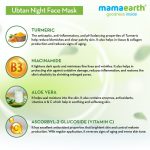 Ubtan Night Face Mask with Turmeric & Niacinamide for Glowing Skin – 100 G - Image 4